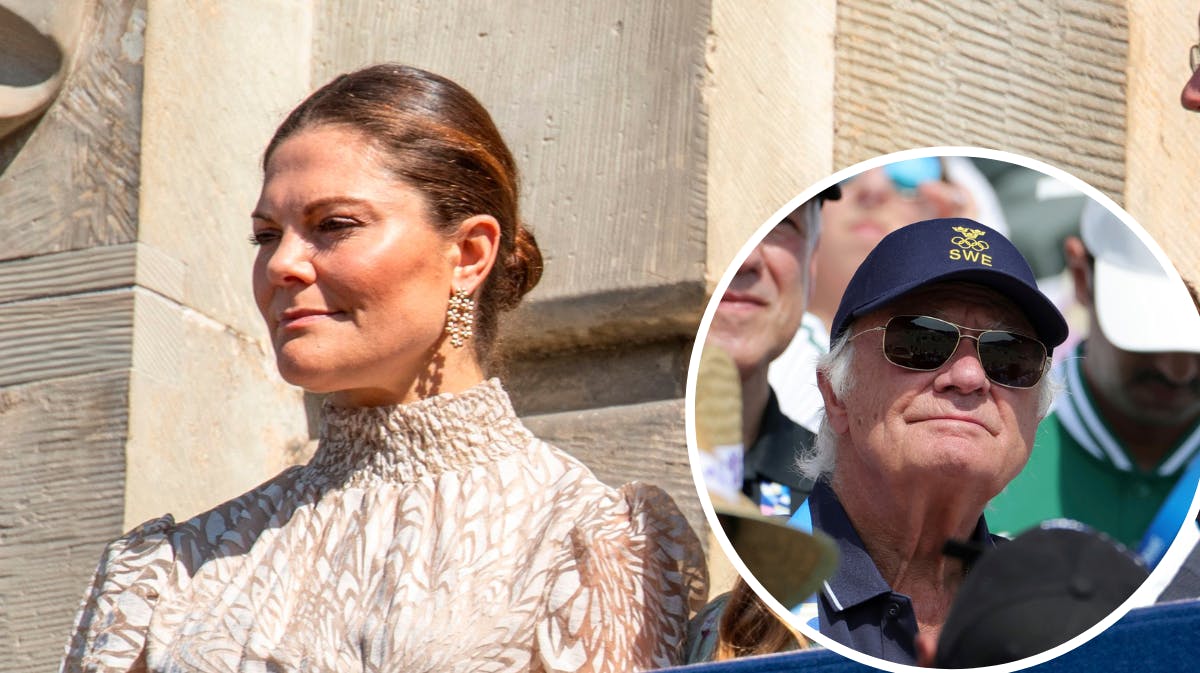 Kronprinsesse Victoria. Indsat foto: Kong Carl Gustaf under OL. 