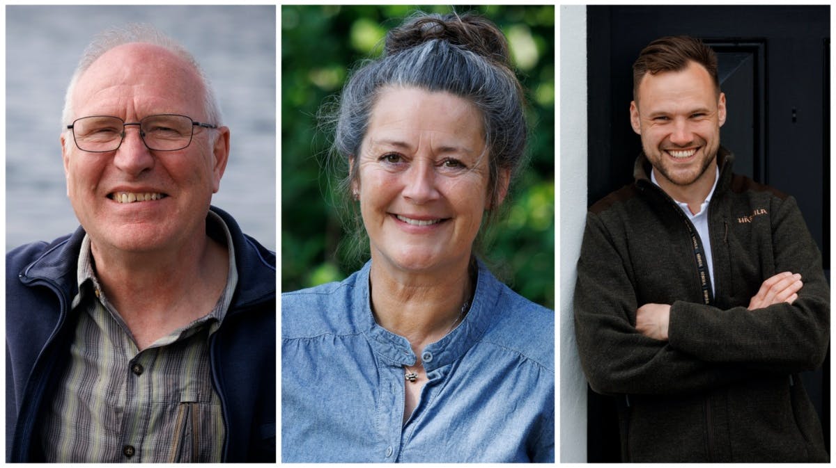 Jens, Sanne og Gustav fra "Landmand søger kærlighed" sæson 10.