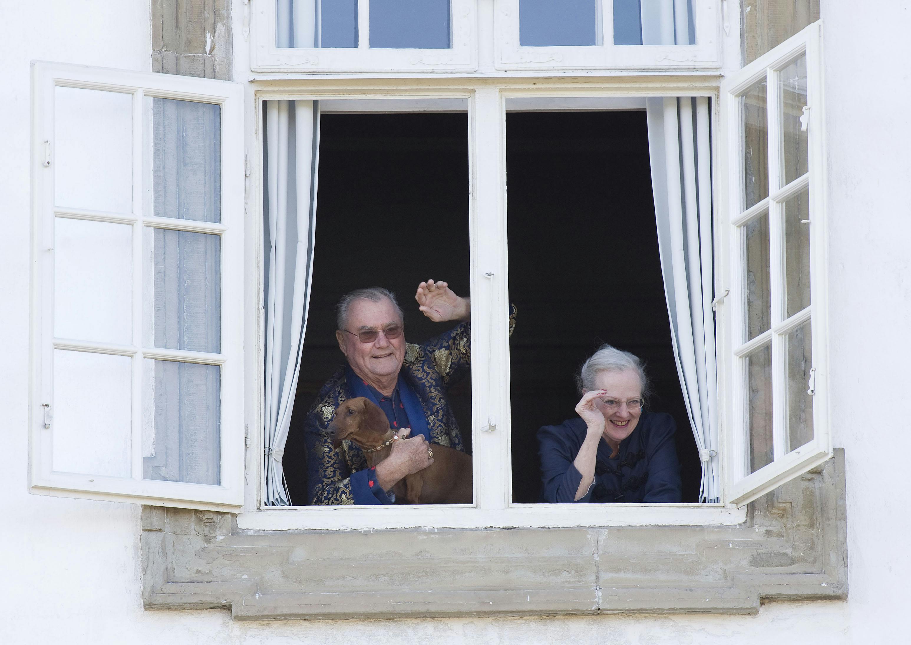 Dronning Margrethe 70 år. Morgensang på Fredensborg Slot