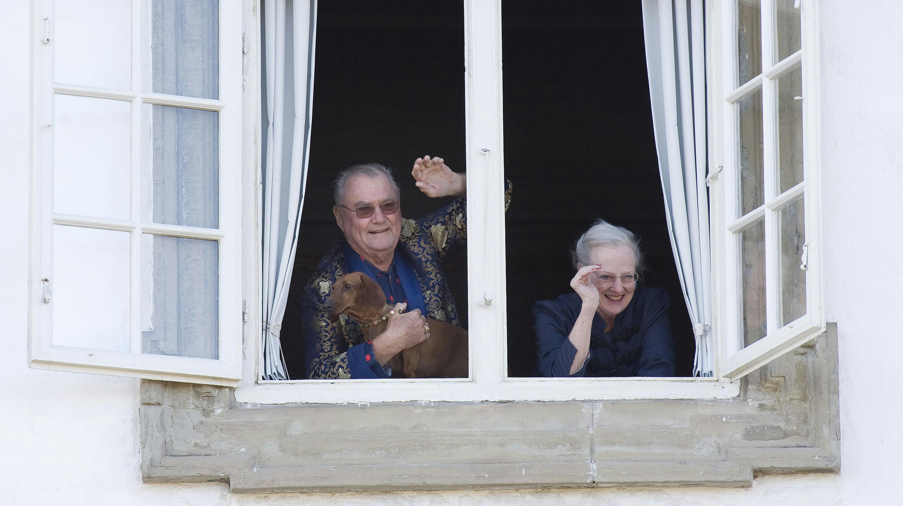 Dronning Margrethe 70 år. Morgensang på Fredensborg Slot