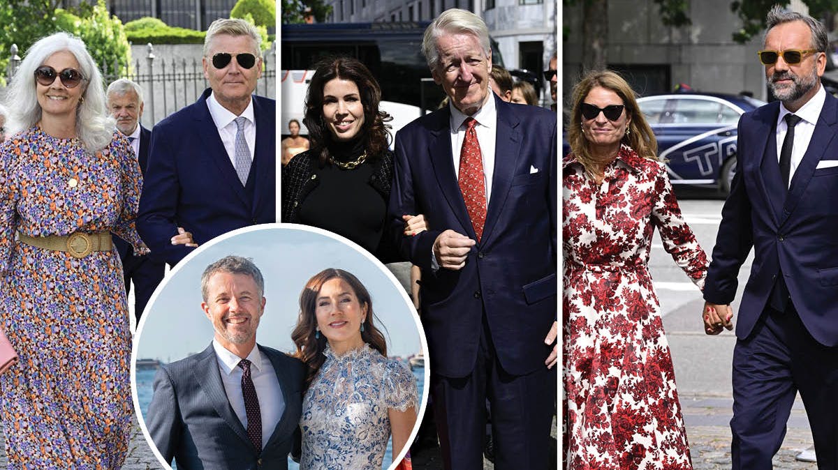Kong Frederik og dronning Marys nærmeste venner var til jetset-bryllup den 8. august.