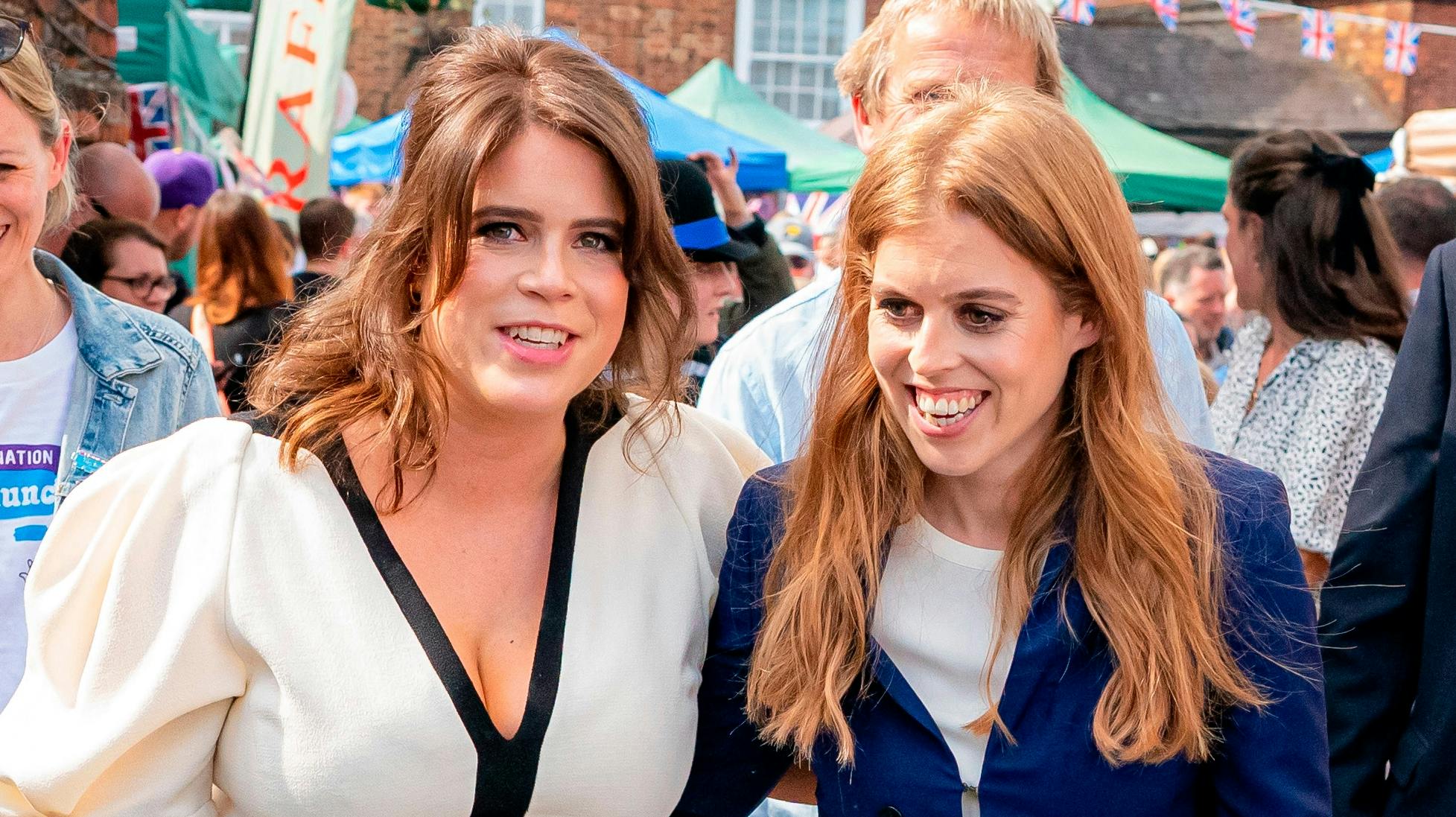 Prinsesse Eugenie og prinsesse Beatrice. 