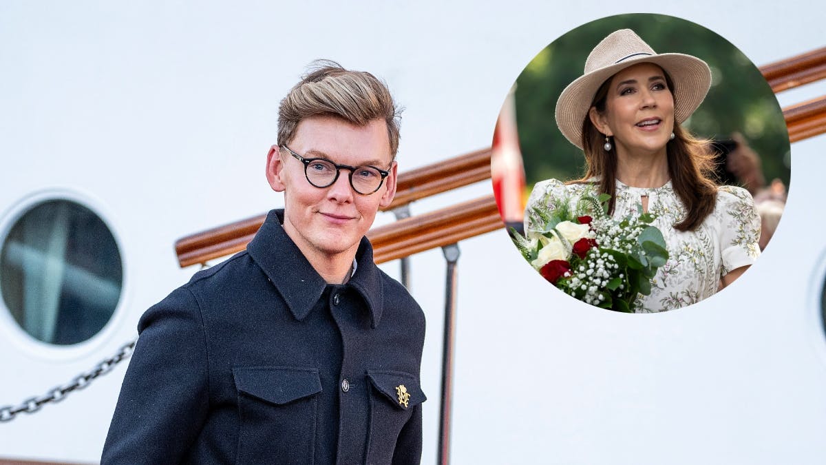 Kasper Astrup og dronning Mary.