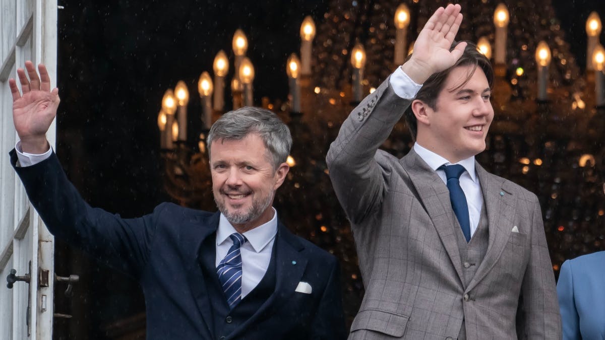 Kong Frederik og kronprins Christian