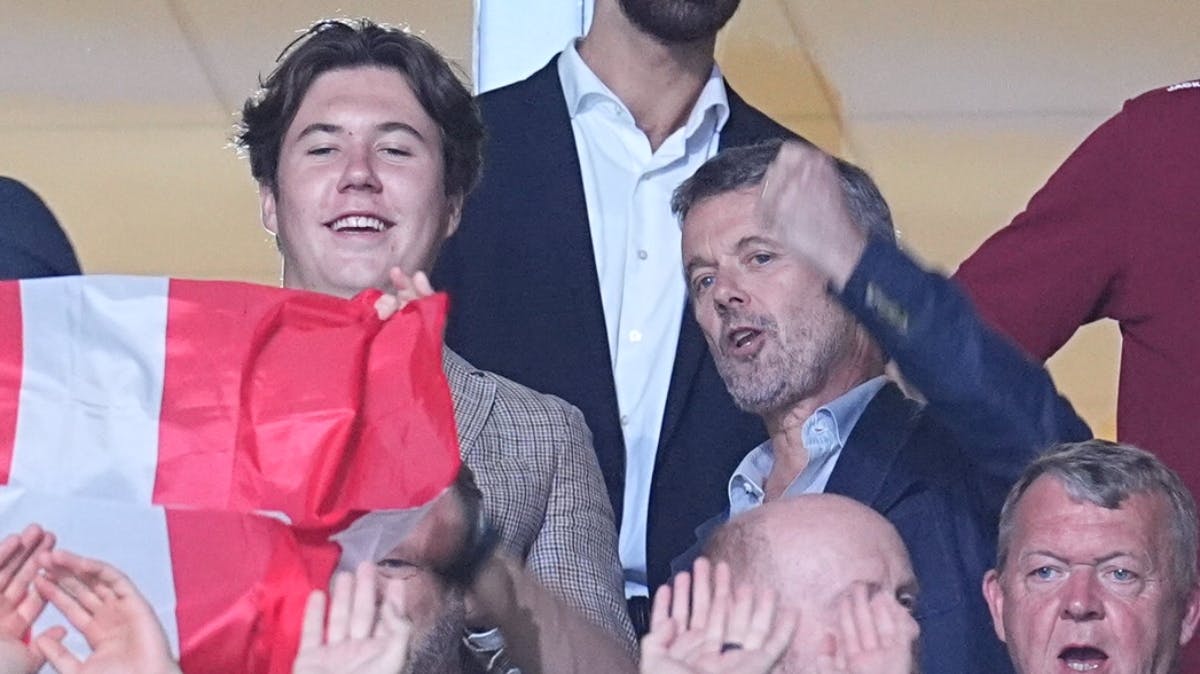 Kronprins Christian og kong Frederik