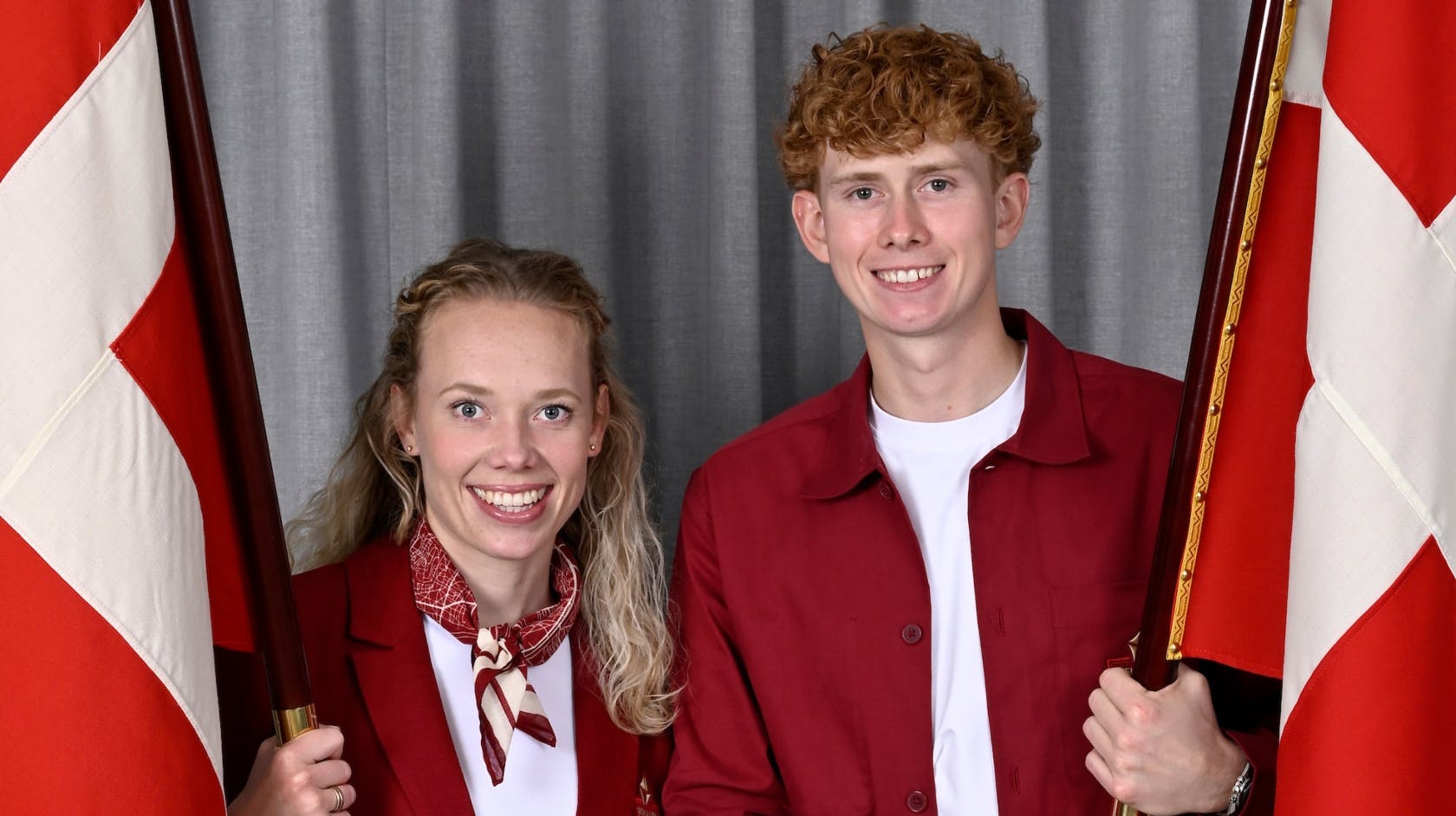 Para-atleterne Tobias Thorning Jørgensen og Katrine Kristensen.