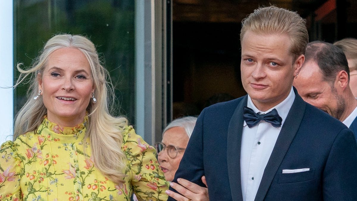 Kronprinsesse Mette-Marit med sønnen Marius Borg Høiby