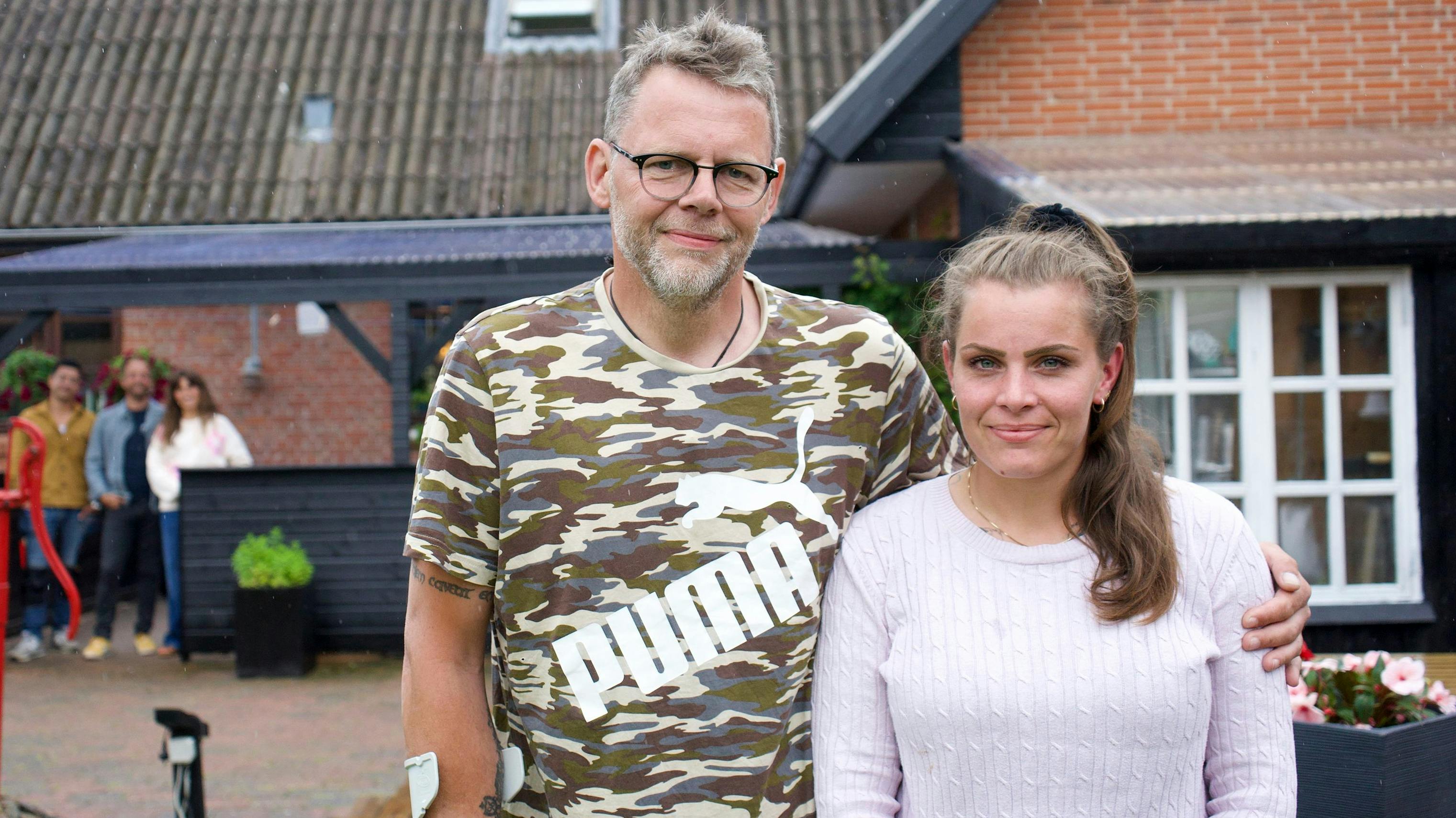 Dan Haugaard Pedersen og datteren Emma fra "I hus til halsen".