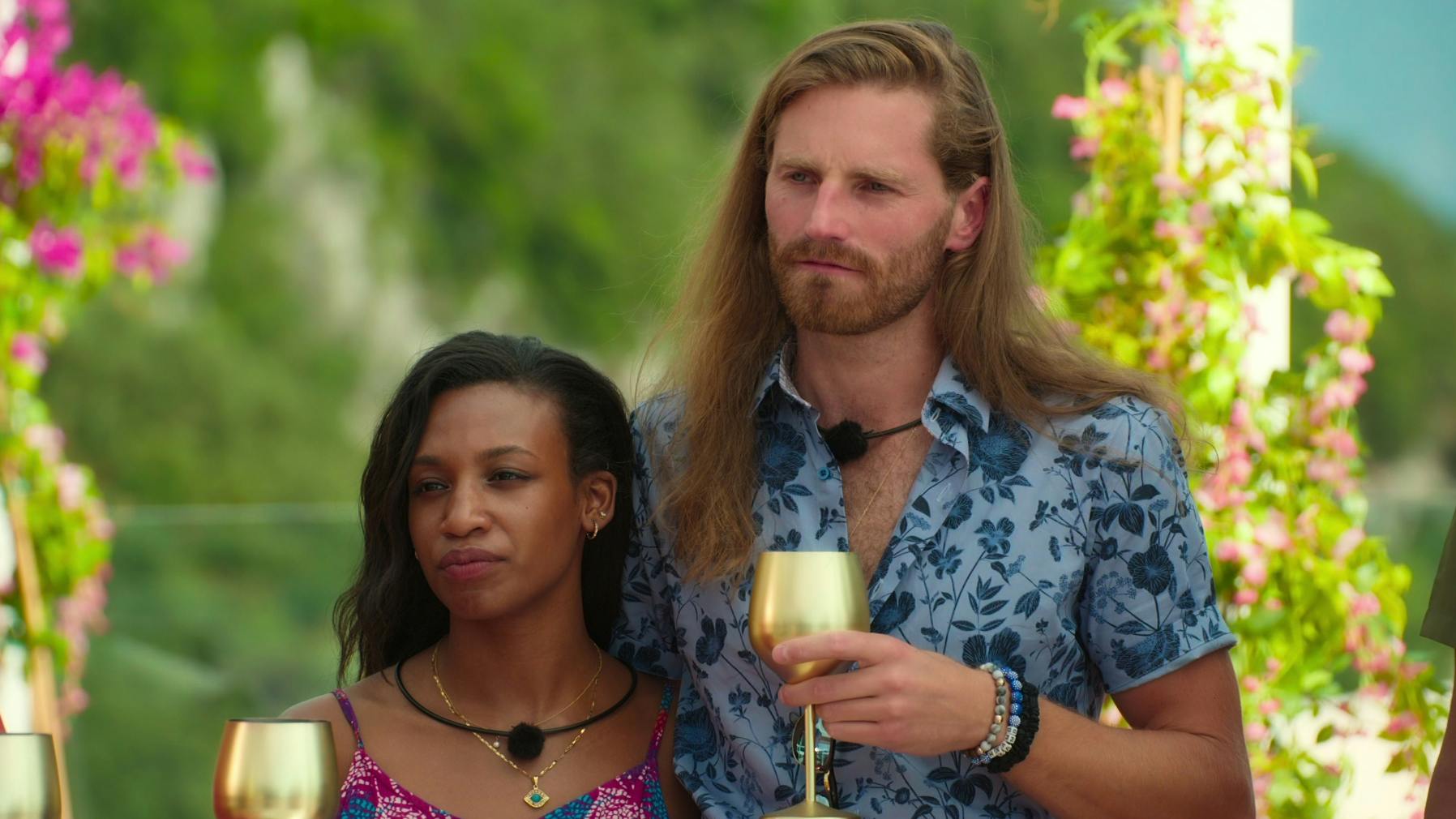 Nicole og Benaiah i "Love is blind: Storbritannien".&nbsp;