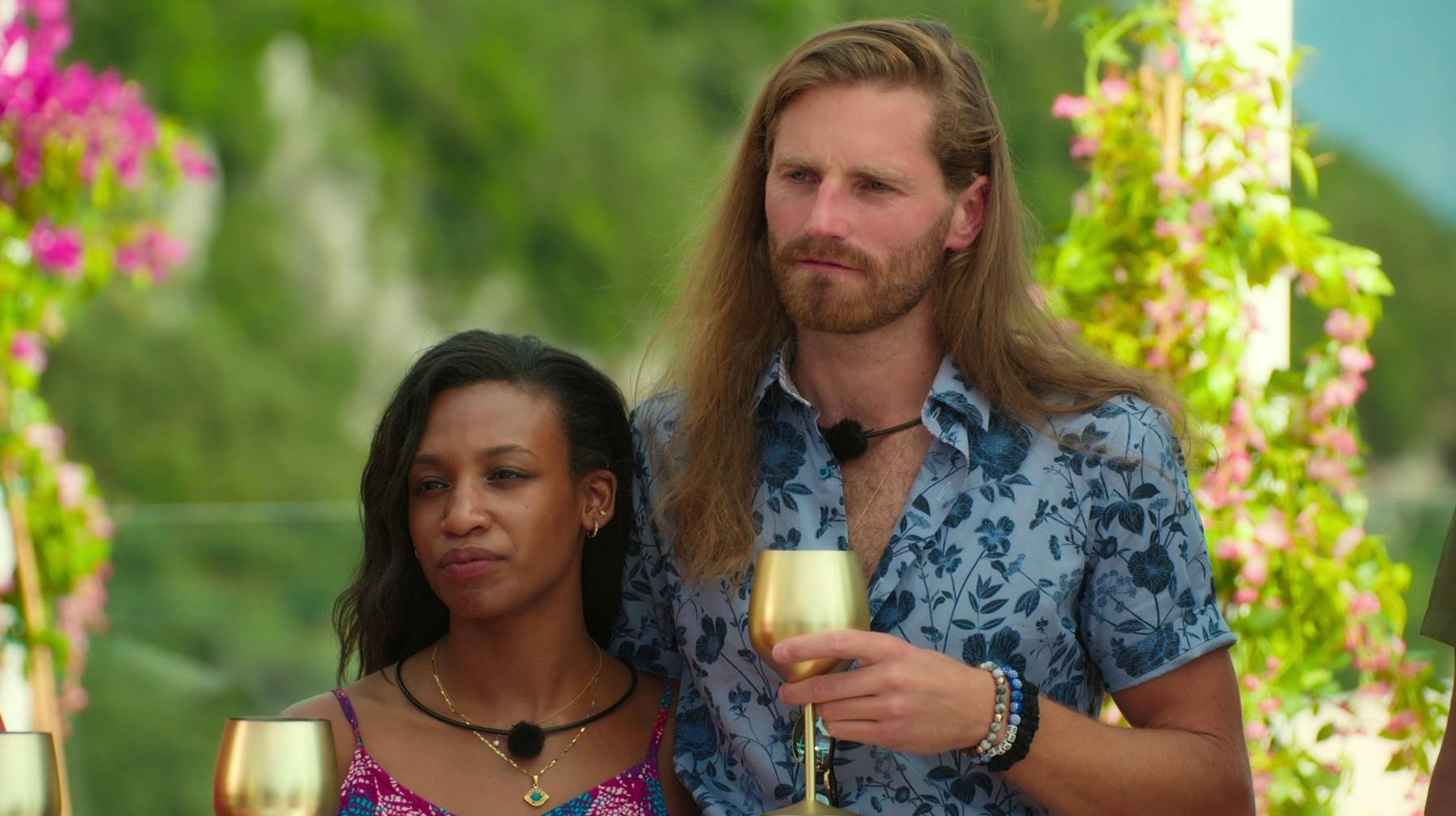 Nicole og Benaiah i "Love is blind: Storbritannien". 