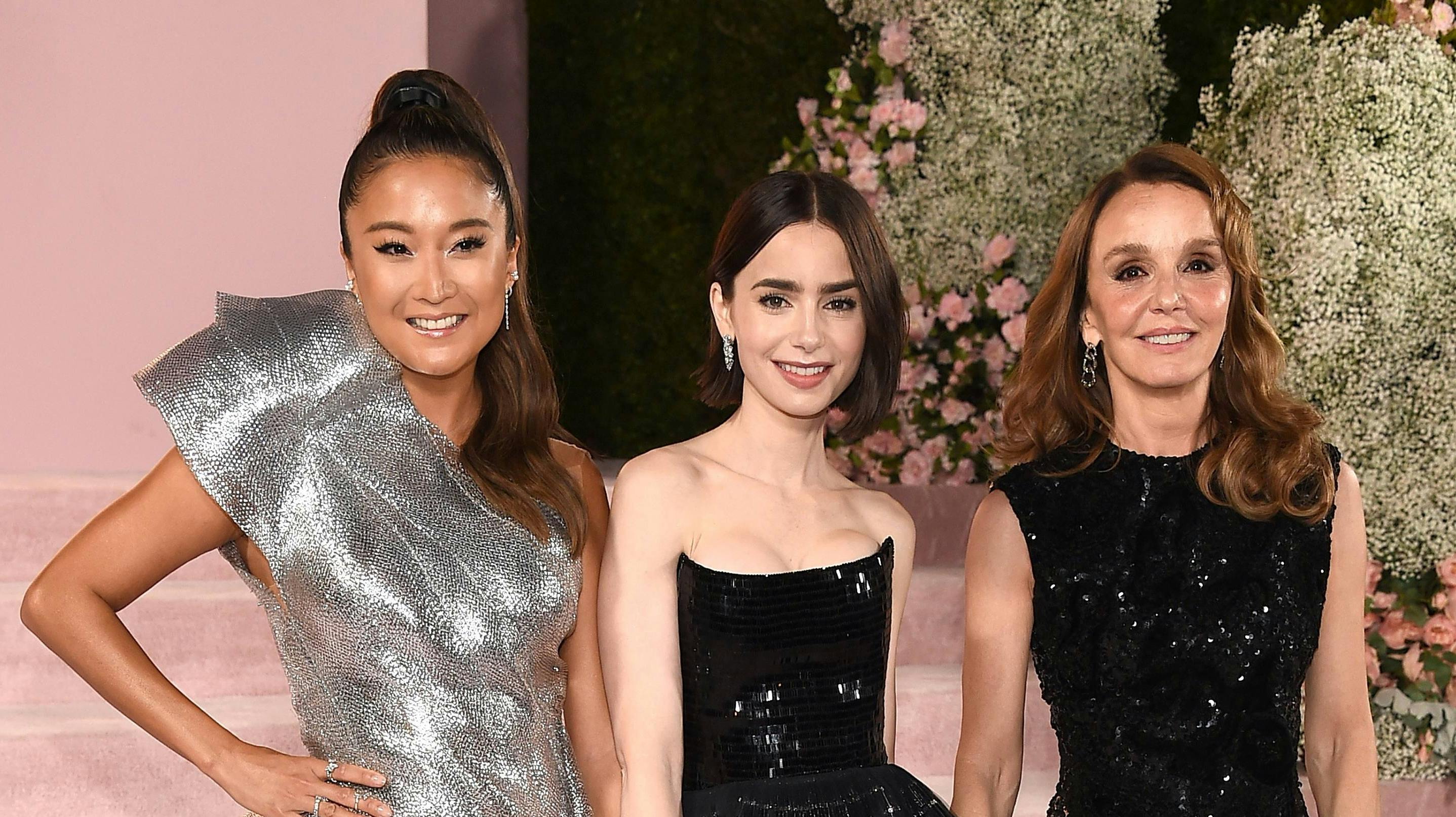 Ashley Park, Lily Collins og Philippine Leroy-Beaulieu