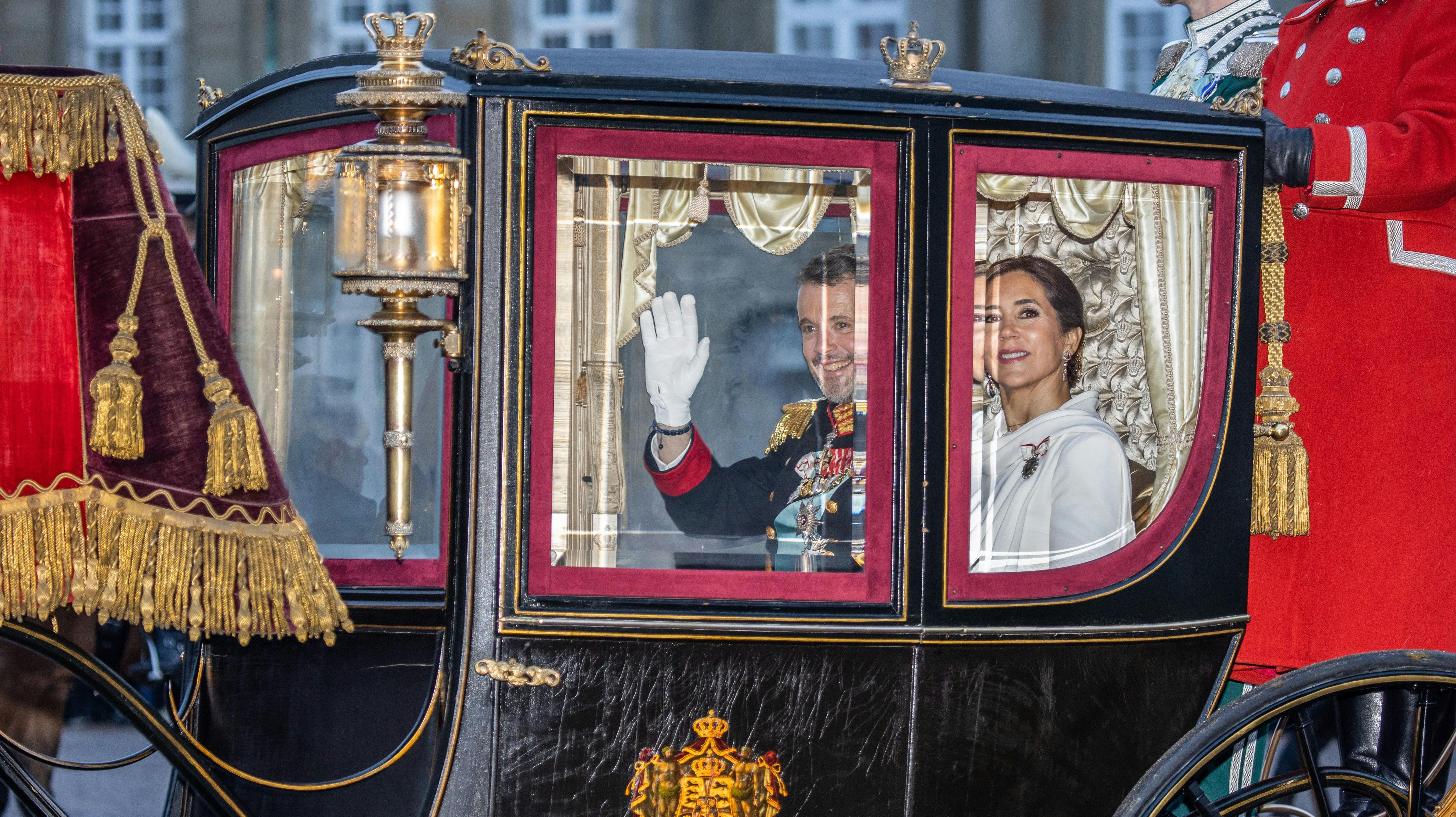 Kong Frederik og dronning Mary.