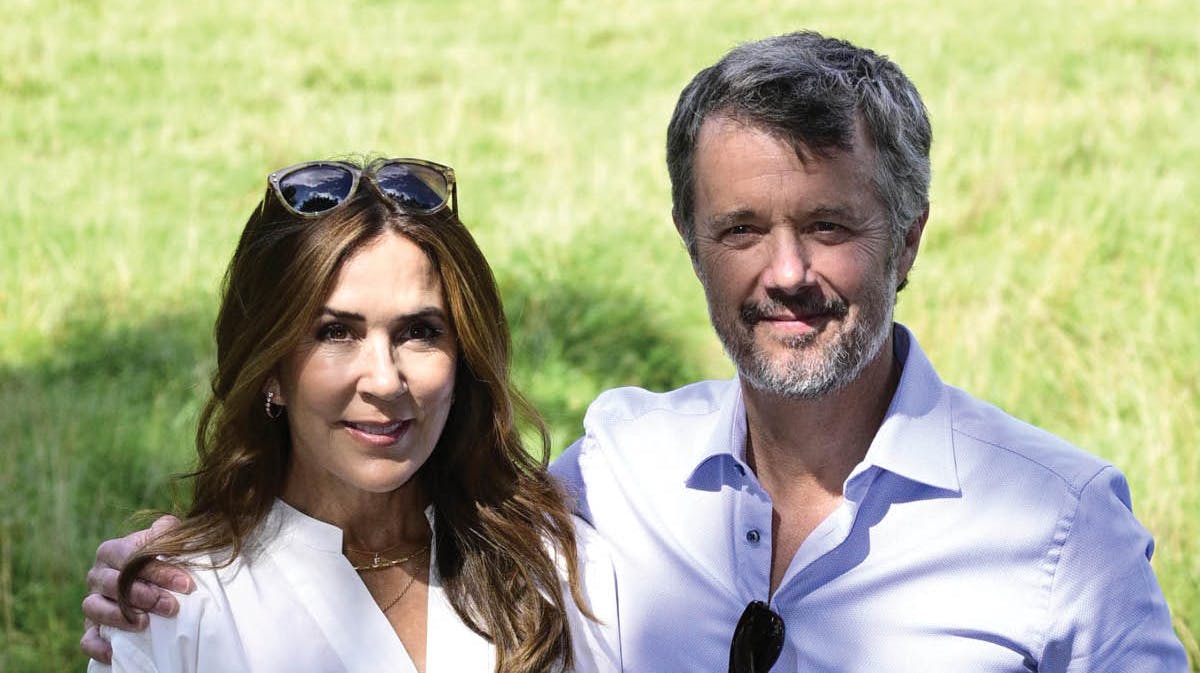 Dronning Mary og kong Frederik på Bornholm. 