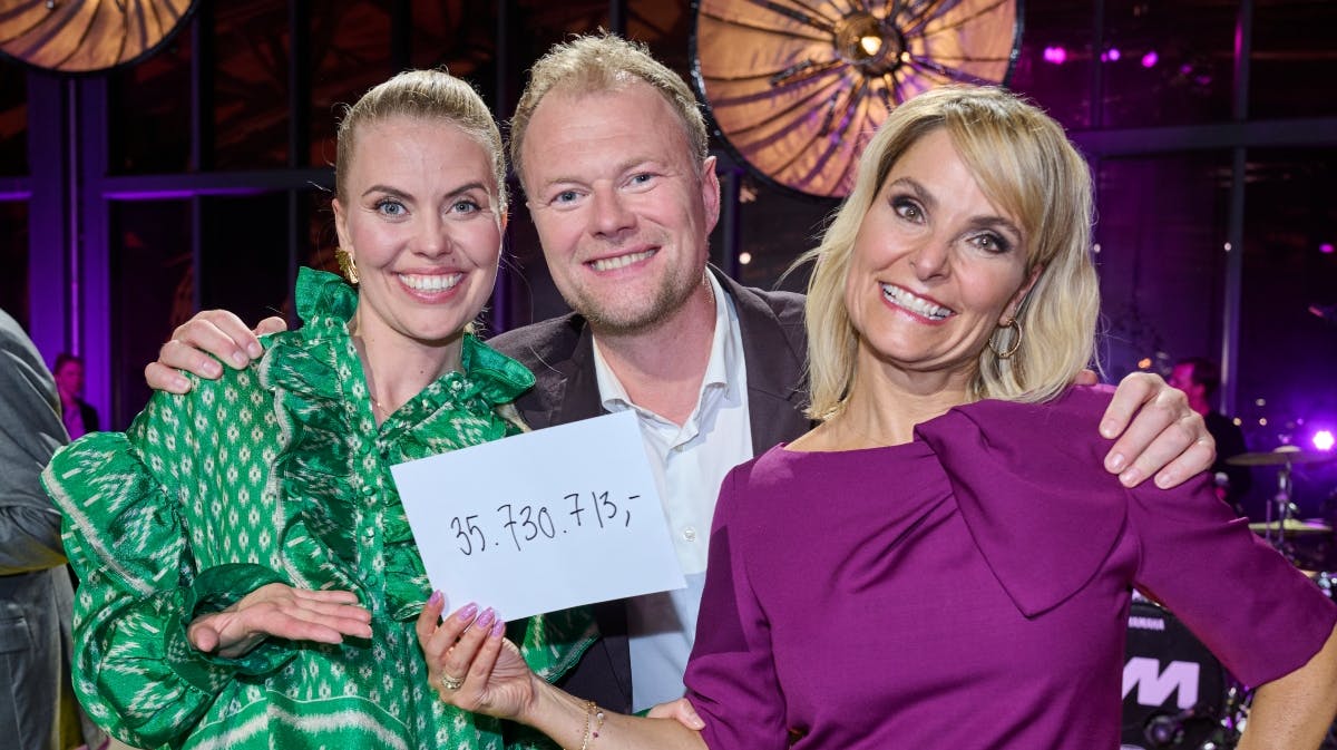 Værterne på "Hjertegalla" 2023. 