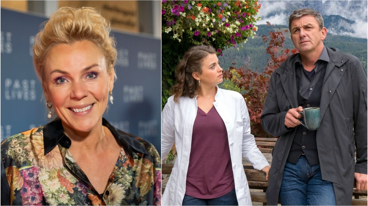 Lene Beier og Lilli og Martin fra "Bjerglægen".