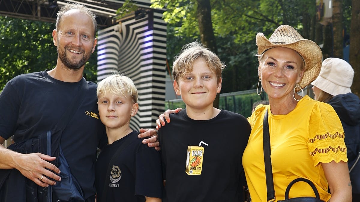 Anders, Otto, Arthur og Lene Beier 