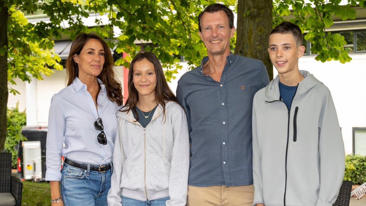 Prinsesse Marie, komtesse Athena, prins Joachim og grev Henrik