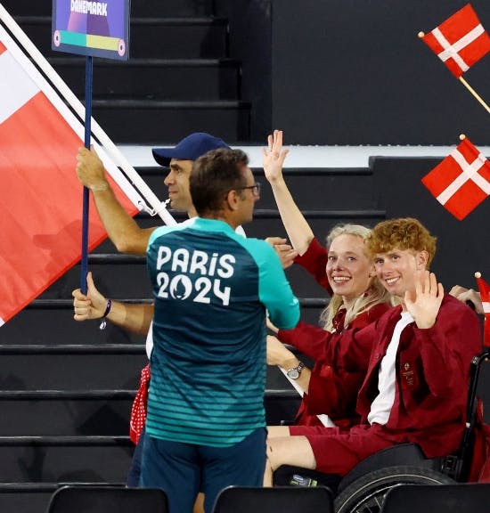 Tobias Thorning Jørgensen ved åbningen af PL i Paris.