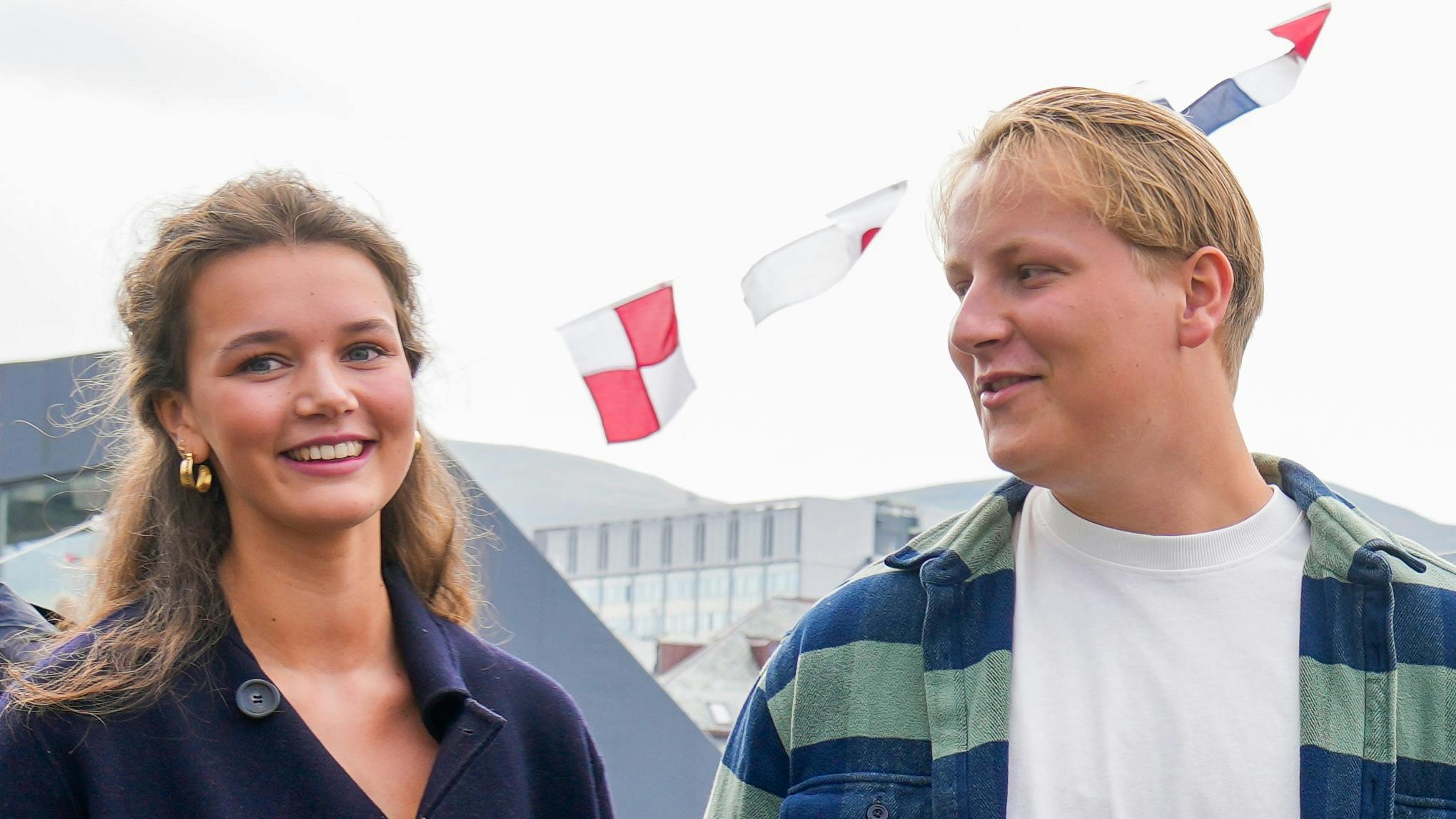 Amalie Giæver Macleod og prins Sverre Magnus.