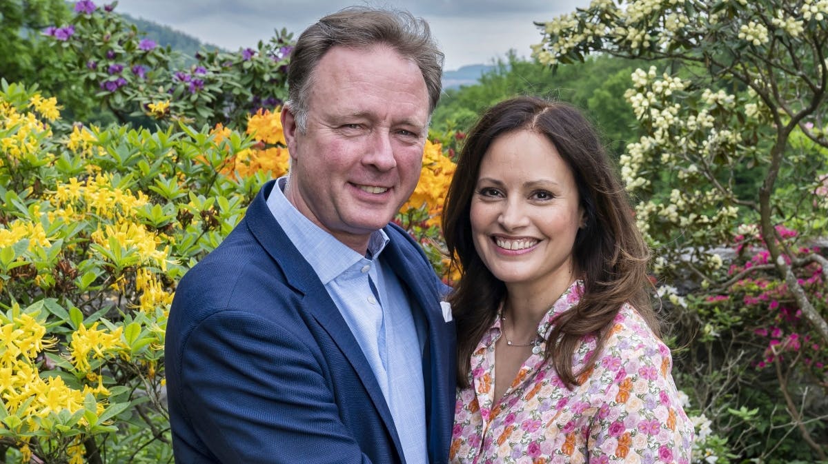 Prins Gustav og prinsesse Carina. 