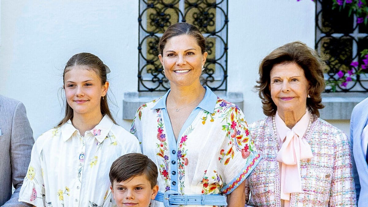 Prinsesse Estelle, kronprinsesse Victoria og dronning Silvia