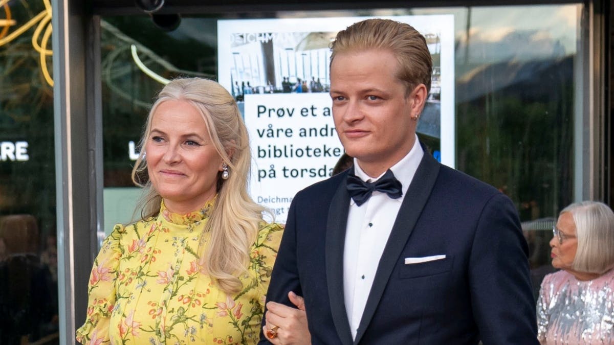 Kronprinsesse Mette-Marit med sønnen, Marius Borg Høiby