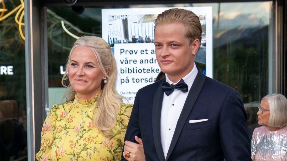 Kronprinsesse Mette-Marit med sønnen, Marius Borg Høiby