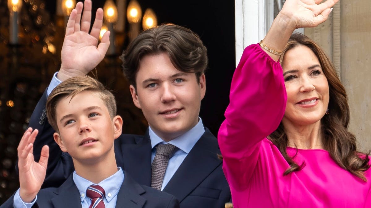 Prins Vincent, kronprins Christian og dronning Mary