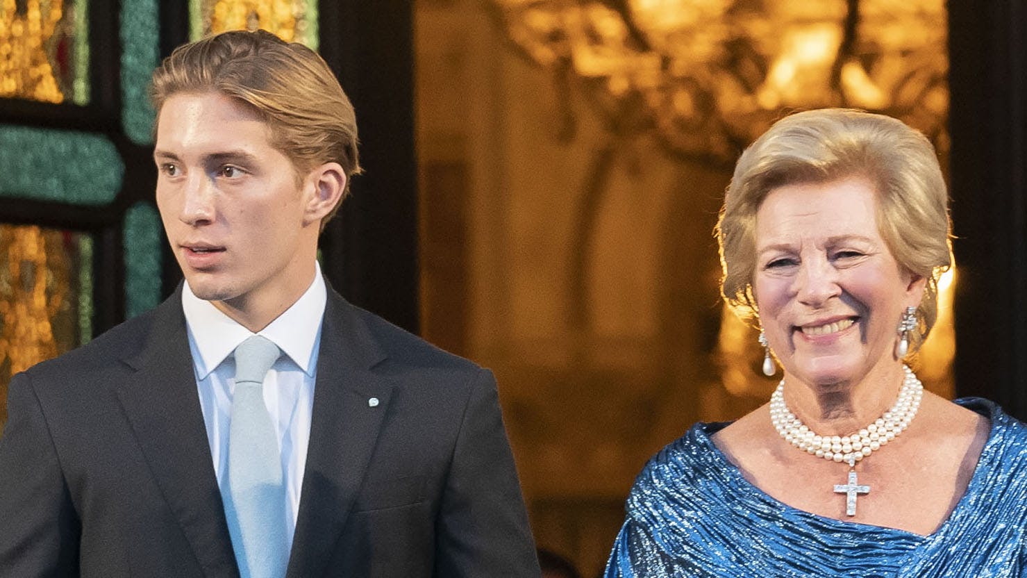 Prins Konstantin-Alexios og dronning Anne-Marie.&nbsp;