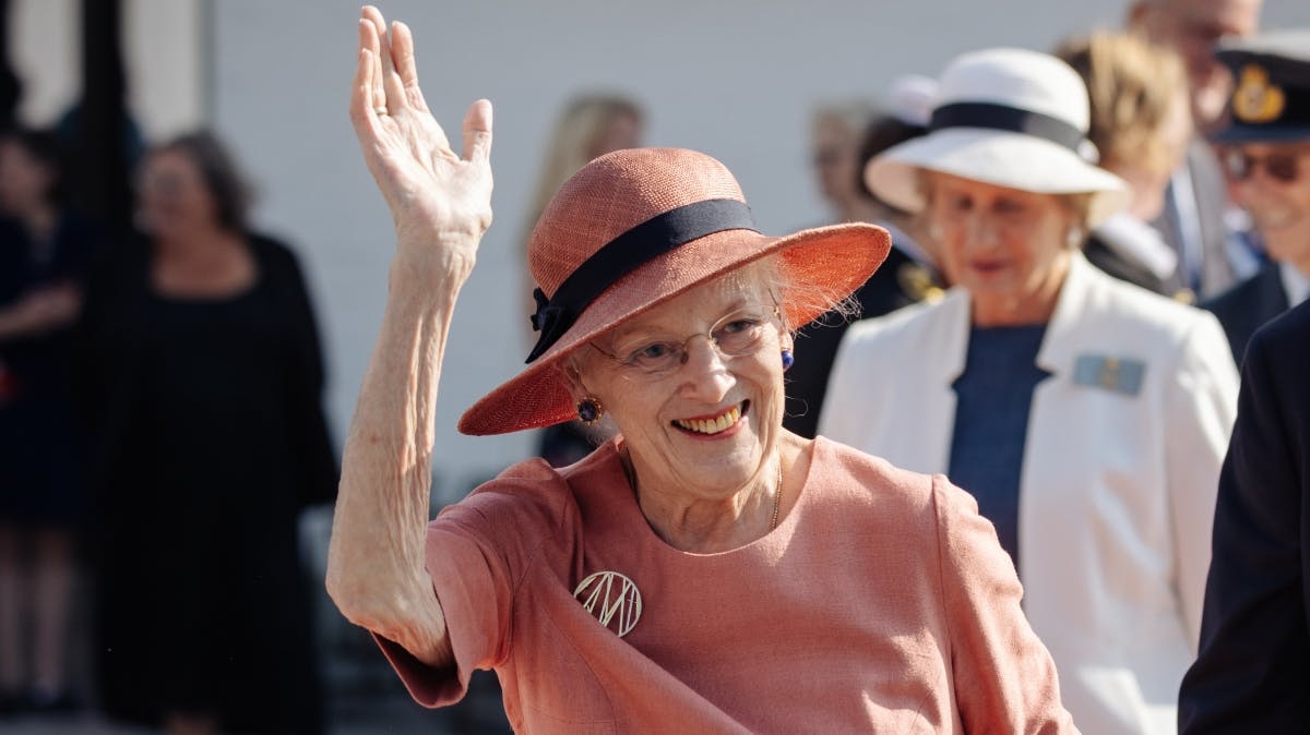 Dronning Margrethe i Jelling.