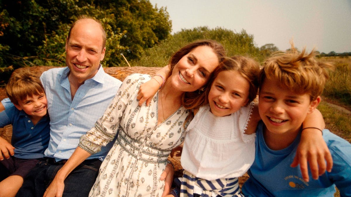 Prinsesse Kate omgivet af sin familie