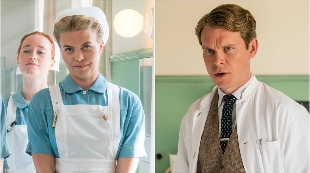 Lis og dr. Friis i "Sygeplejeskolen".