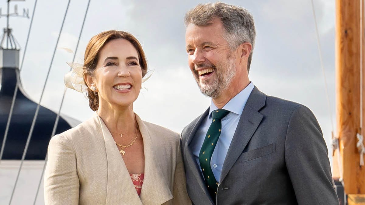 Dronning Mary og kong Frederik.