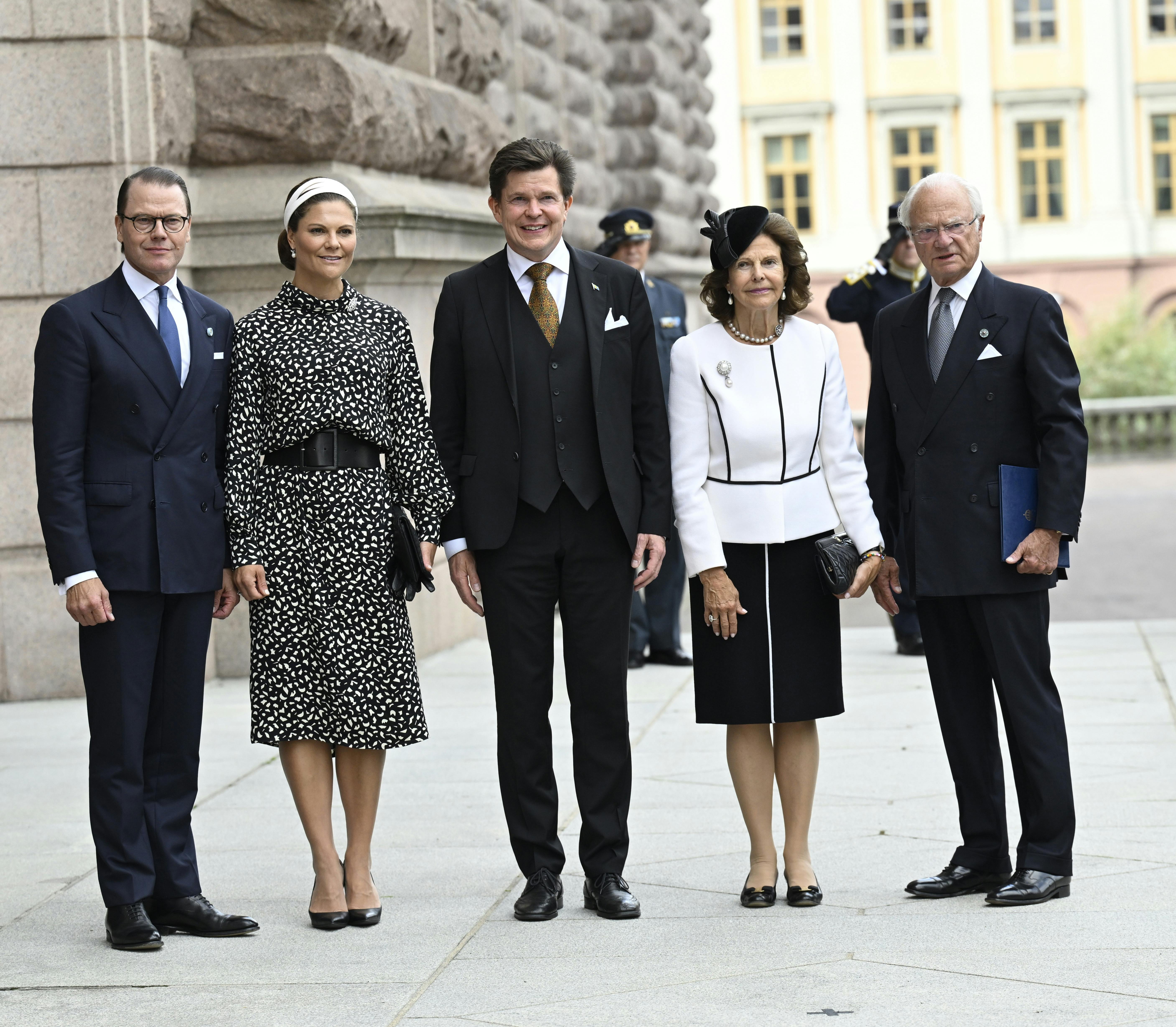 Dronning Silvia ses her i forbindelse med åbningen af Riksdagen. 