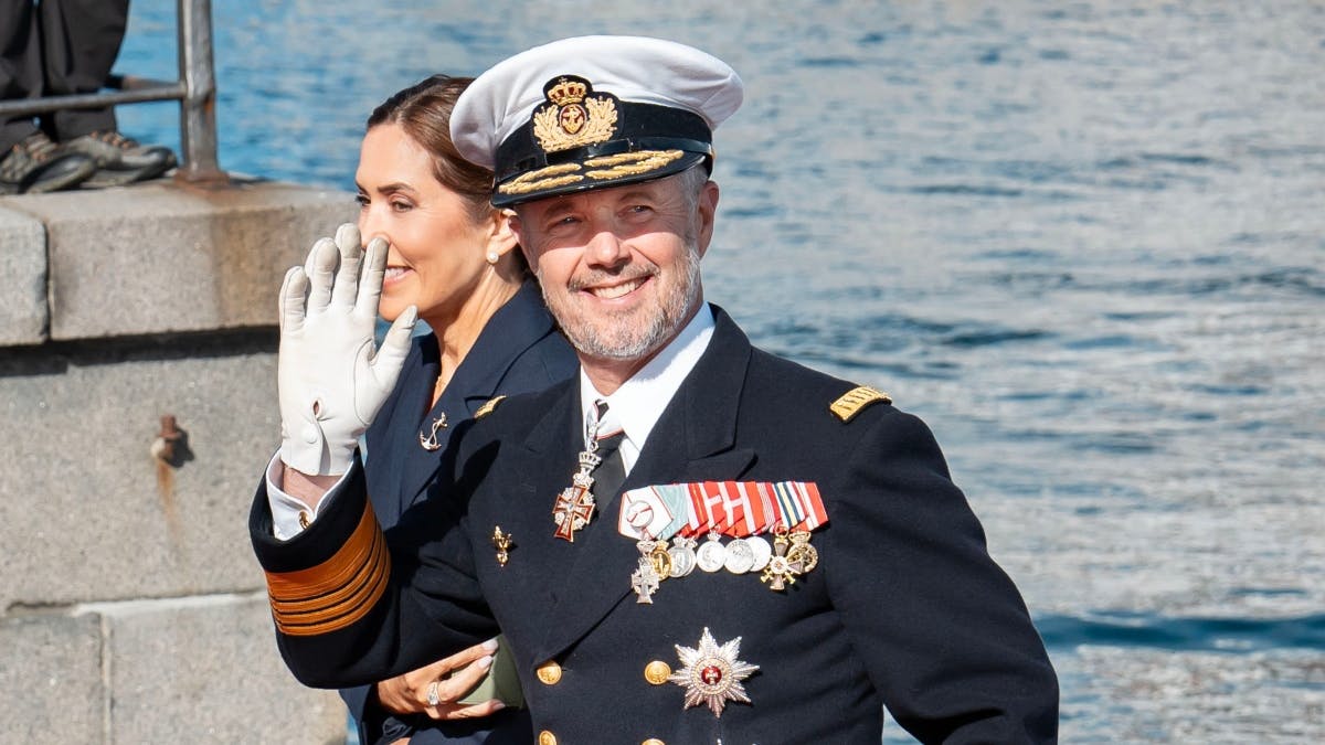 Kong Frederik ved den officielle afslutning af Kongeskibet Dannebrogs sejlsæson.&nbsp;
