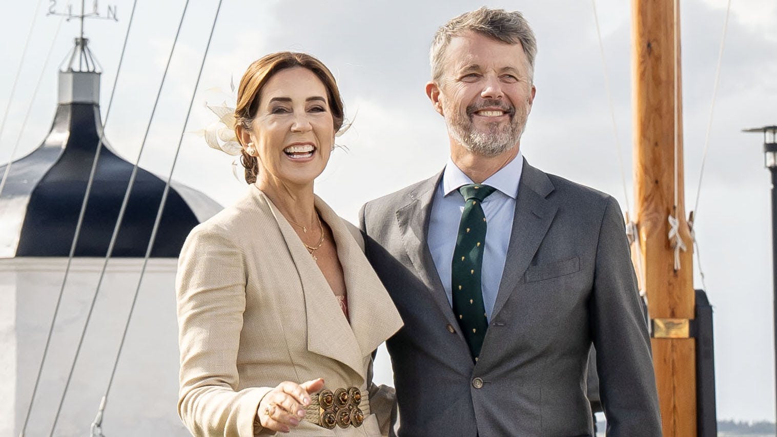 Dronning Mary og kong Frederik.&nbsp;