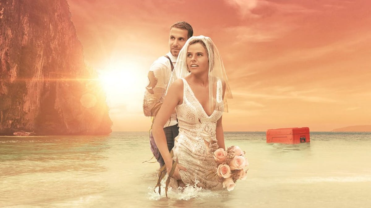 "Stranded on Honeymoon Island."