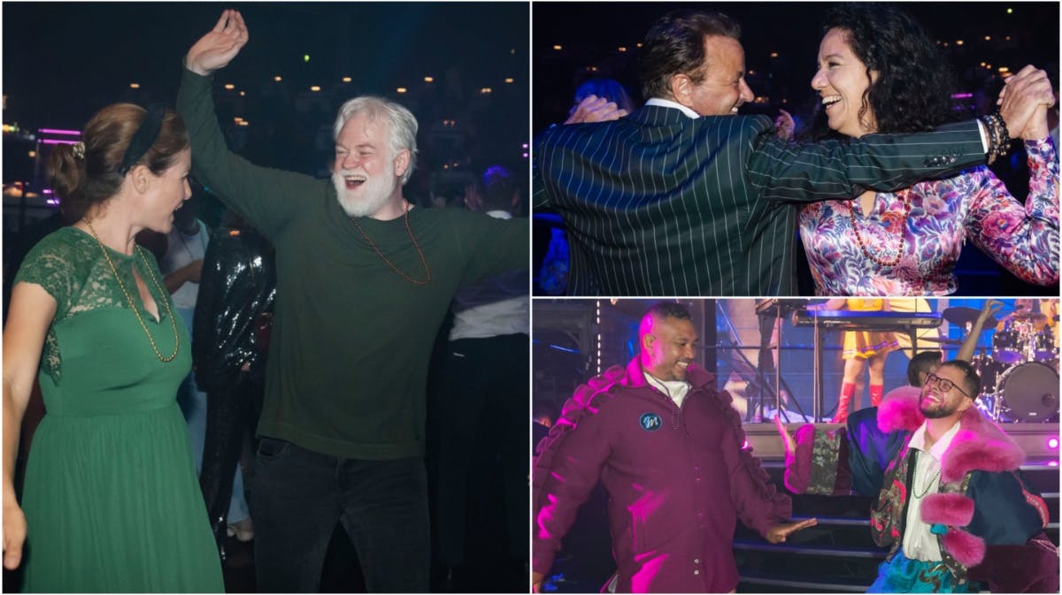 Kendte slog sig løs på dansegulvet til Wallmans 