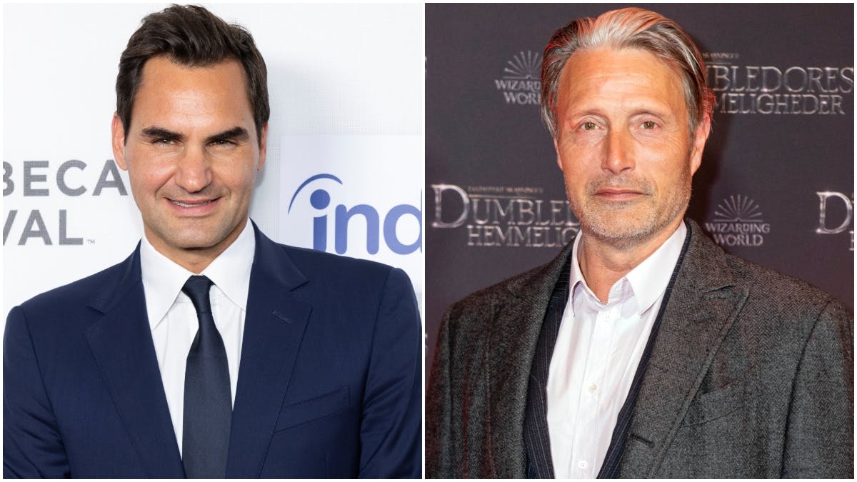 Roger Federer og Mads Mikkelsen