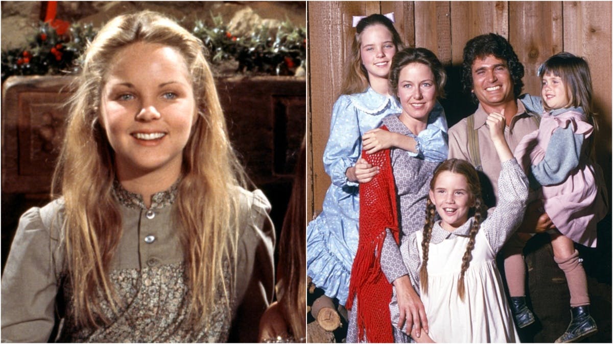 Mary Ingalls og familien fra "Det lille hus på prærien". 