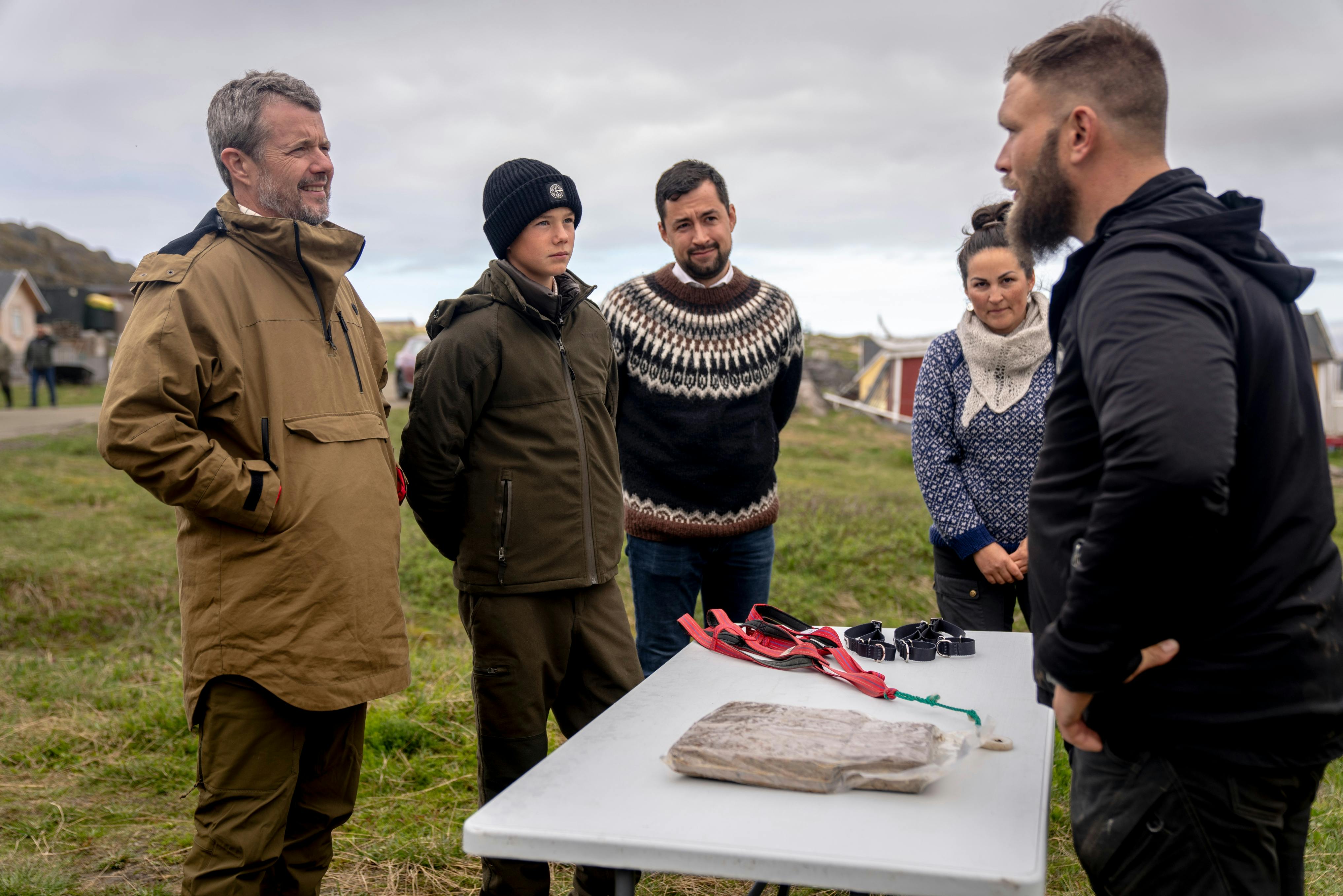 Kong Frederik og prins Vincent i Grønland.