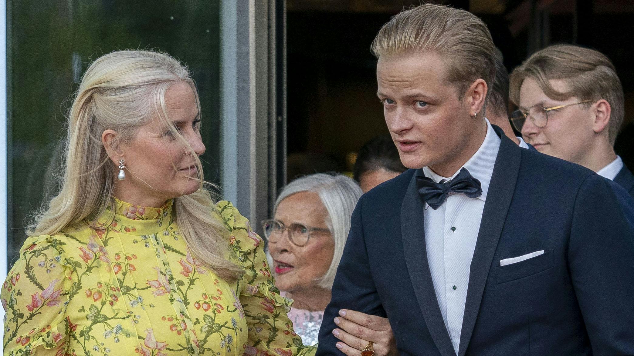 Kronprinsesse Mette-Marit og Marius Borg Høiby.