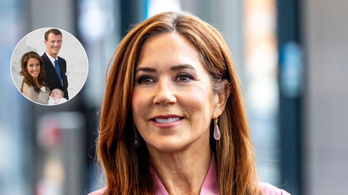 Prins Joachim, prinsesse Marie, grev Henrik og dronning Mary.