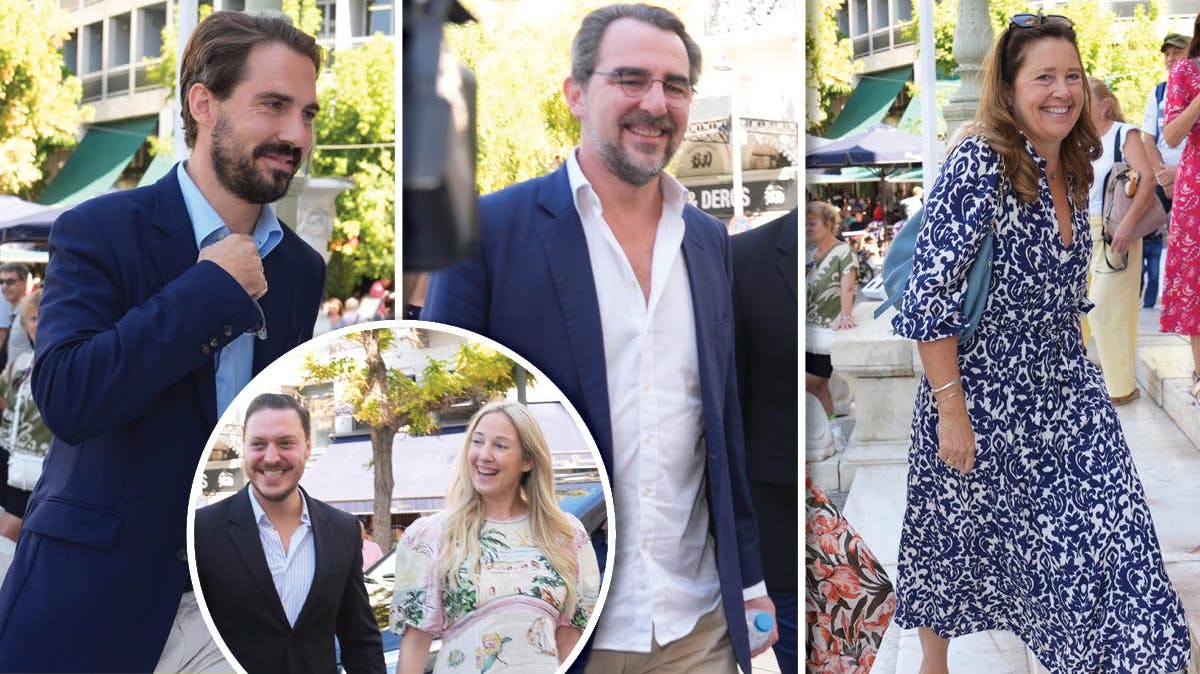 Gæsterne ankommer til generalprøven.