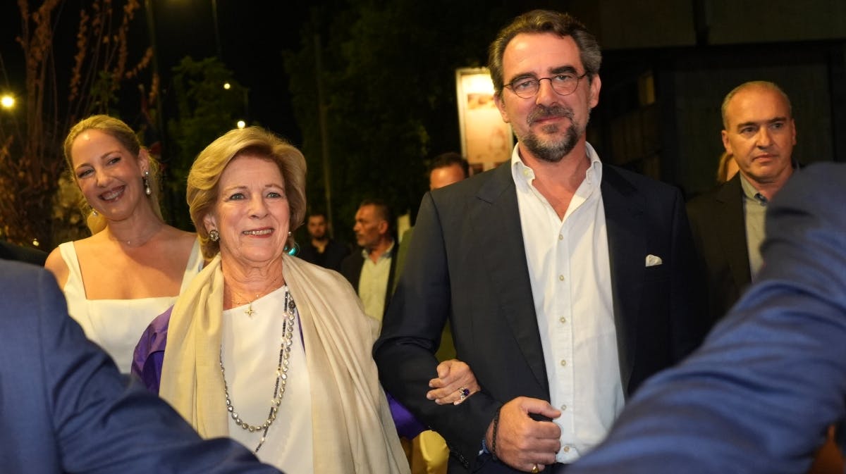 Dronning Anne-Marie og prins Nikolaos