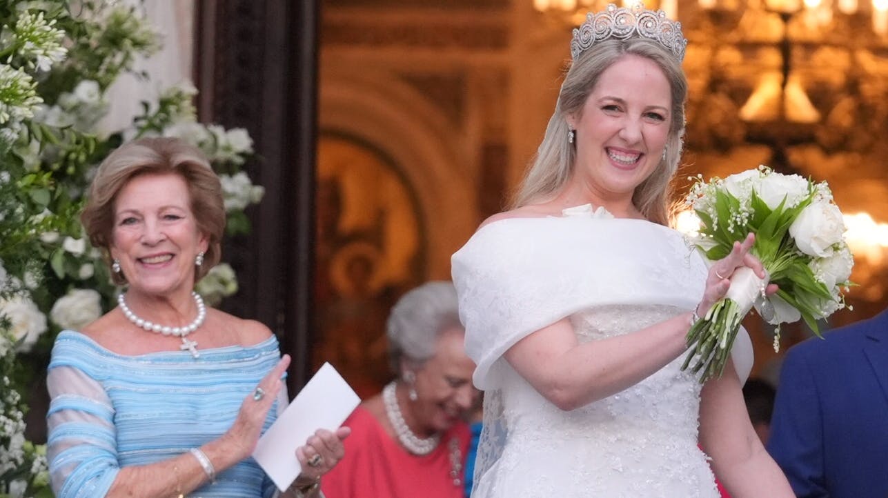 Dronning Anne-Marie og prinsesse Theodora.