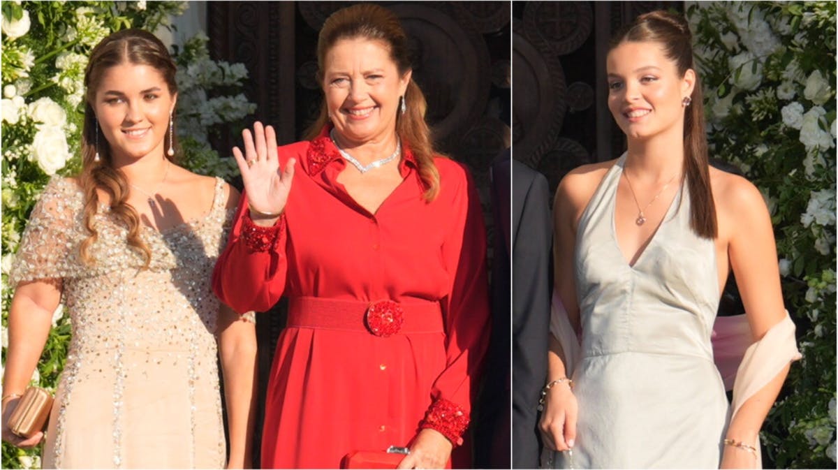 Prinsesse Alexia med døtrene Ana Maria og Amelia 