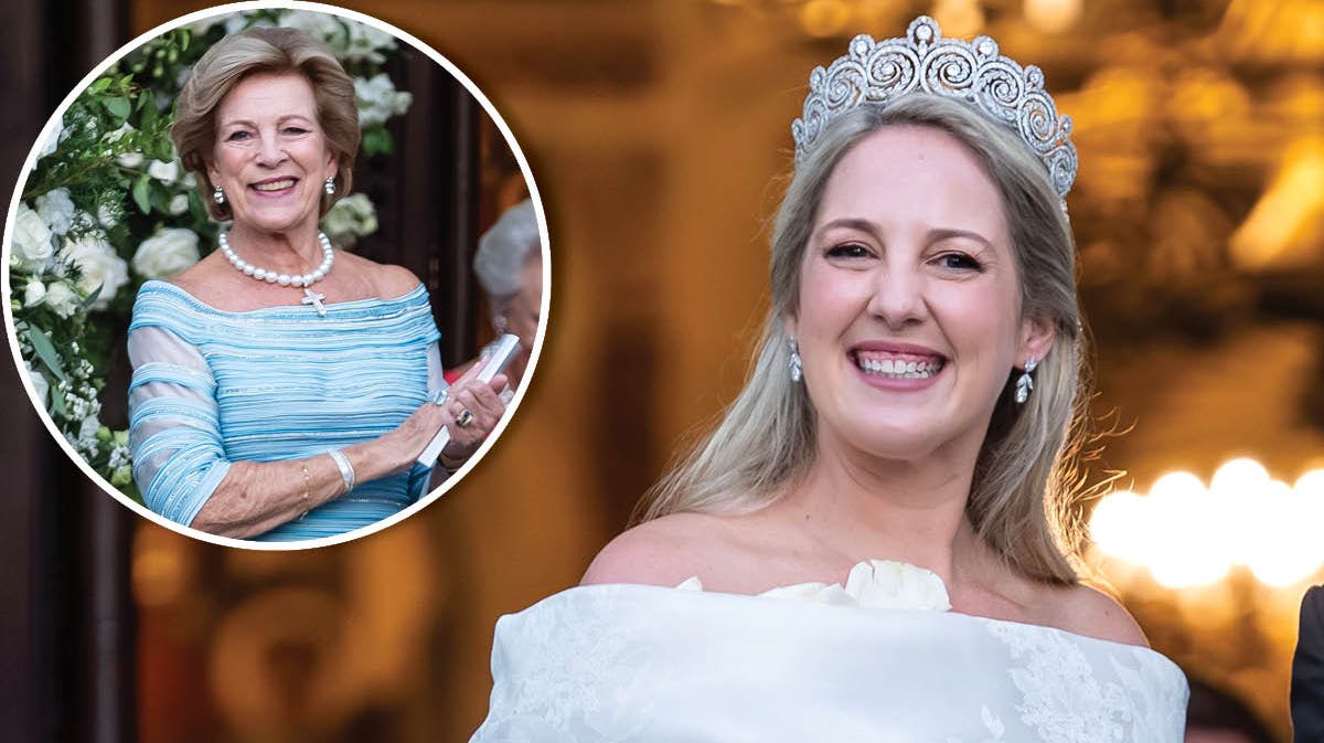 Dronning Anne-Marie og prinsesse Theodora.