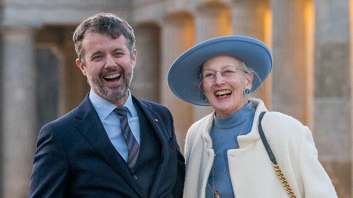 Kong Frederik og dronning Margrethe. 