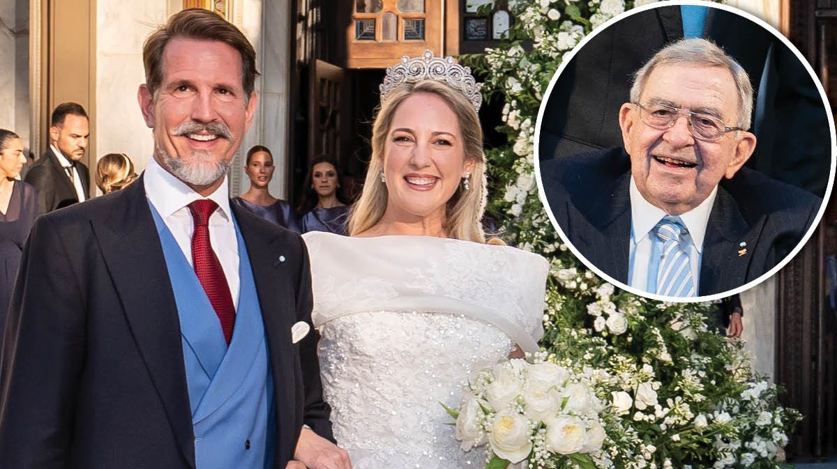 Kronprins Pavlos og prinsesse Theodora samt kong Konstantin.